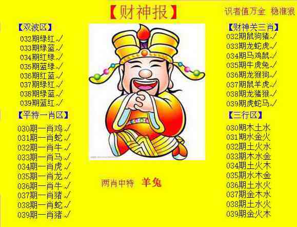 039期黄色财神报[图]